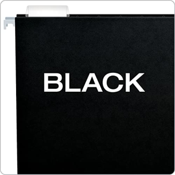 Pendaflex Black Hanging File Folders - 50 Pack for Organization
