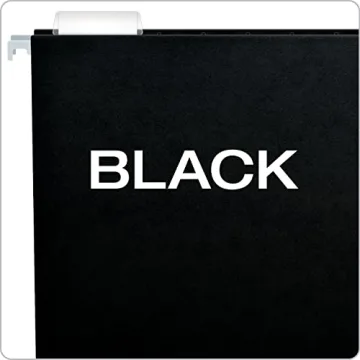 Pendaflex Black Hanging File Folders - 50 Pack for Organization