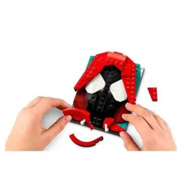 Lego Marvel Miles Morales Building Kit with Keychain
