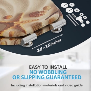 Sanilo Round Toilet Seat with Soft Close Features