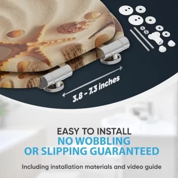 Sanilo Round Toilet Seat with Soft Close Features