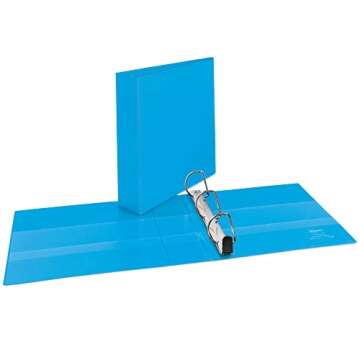 Avery Heavy-Duty View 3 Ring Binder, 2" One Touch Slant Rings, 2.8 Inch Wide Spine, Customizable Cle...