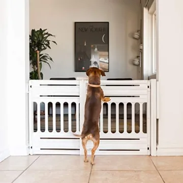 IRIS USA Expandable Dog Gate for Indoor Use & Durability