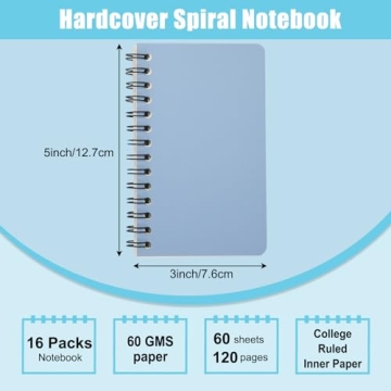 EOOUT 16 Pack Pocket Memo Pads Small Notebooks 3x5