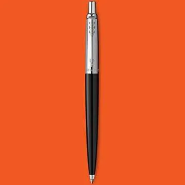Parker Jotter Originals Ballpoint Pen, Classic Black Finish, Medium Nib, Blue Ink, Blister Pack