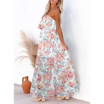 Dokotoo Women's Boho Floral Sundresses for Summer Fun