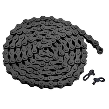 ZONKIE Single-Speed Bicycle Chain 1/2" x 1/8" 116 Links - Durable & Stylish