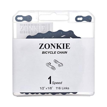 ZONKIE Single-Speed Bicycle Chain - Durable & Reliable