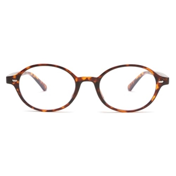 FEISEDY Vintage Oval Blue Light Glasses Stylish Lightweight Eyewear for All Ages