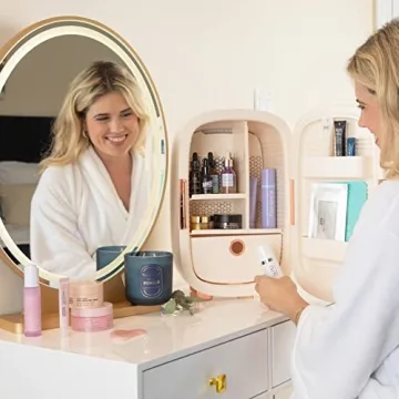 Cooluli Beauty Fridge 12L - Stylish Pearl White Skincare Storage