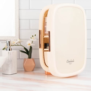 Cooluli Beauty Fridge 12L - Stylish Pearl White Skincare Storage