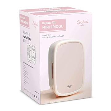 Cooluli Beauty Fridge 12L - Stylish Pearl White Skincare Storage