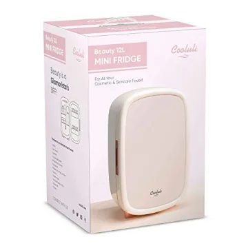 Cooluli Beauty Fridge 12L - Stylish Pearl White Skincare Storage