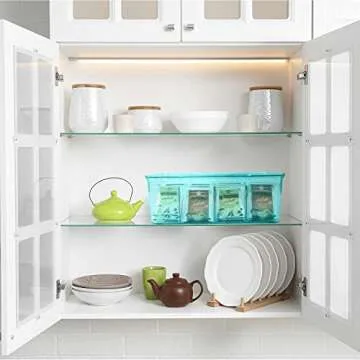 Utopia Home 3 Pack Tea Bag Organizer - Stackable Tea Bag Storage Organizer with Clear Top Lid- Tea bag holder For Counter tops, Kitchen Cabinets, Pantry, Sweeteners (Aqua)