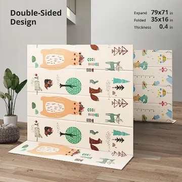 UANLAUO Extra Large Baby Play Mat for Safe Indoor Outdoor Fun