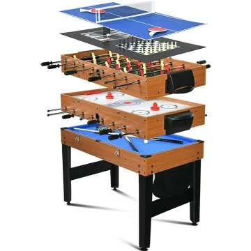 RayChee 7-in-1 Multi-Game Table for Family Fun