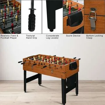 RayChee 7-in-1 Multi-Game Table for Family Fun