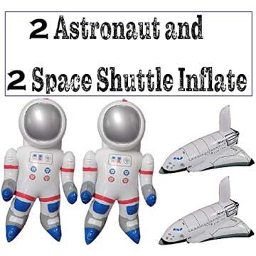 Awesome Large Inflatable Space Shuttle Astronaut Figures. Vinyl. Inflate Wall, Table Ceiling Decor. ...