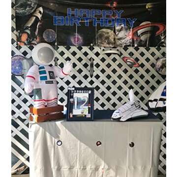 Awesome Large Inflatable Space Shuttle Astronaut Figures. Vinyl. Inflate Wall, Table Ceiling Decor. Perfect Out of Space Exploration Galaxy Cosmos Universe Theme. (2 Astronauts + 2 Shuttles)