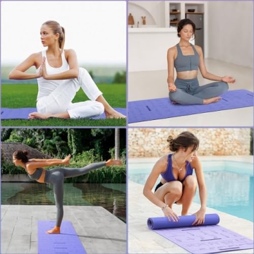 Sportneer Non-Slip Yoga Mat with 150 Poses Guide