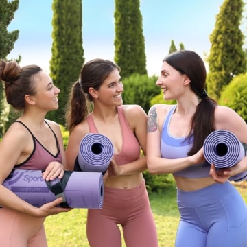Sportneer Non-Slip Yoga Mat with 150 Poses Guide