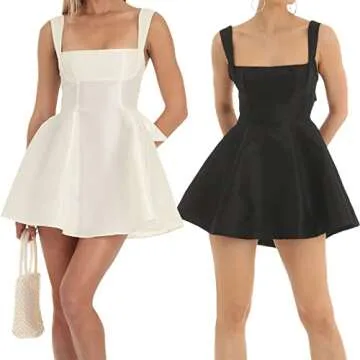 Elegant Backless Satin Mini Dress for Women
