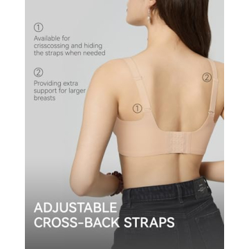 LUCKMEEY Women's Wireless Push Up Bras for Comfort