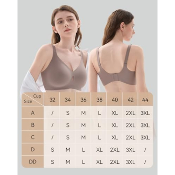 LUCKMEEY Women's Wireless Push Up Bras for Comfort