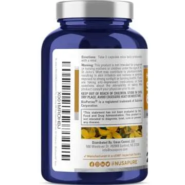 NusaPure St. John's Wort 6000mg 240 Veggie Capsules