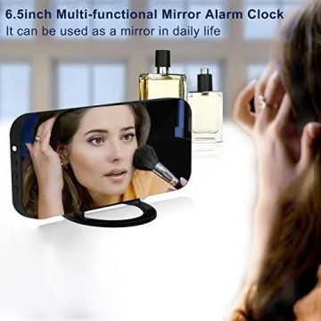SZELAM Digital Clock - Alarm Clock with Mirror Surface