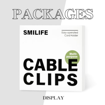 SmiLife Cable Clip for Easy Cable Management and Organization