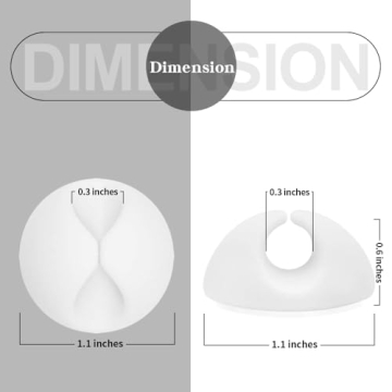 SmiLife Cable Clip for Easy Cable Management and Organization