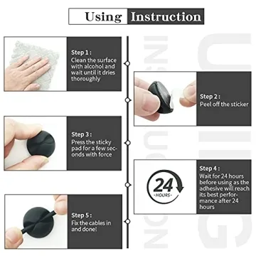 SmiLife Cable Clip for Easy Cable Management and Organization