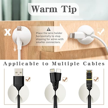 SmiLife Cable Clip for Easy Cable Management and Organization