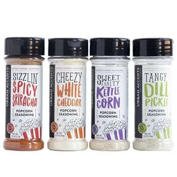 Urban Accents GET POPPIN', Gourmet Popcorn Seasoning Gift Set (Set of 5) - Delicious Non-GMO Popcorn...