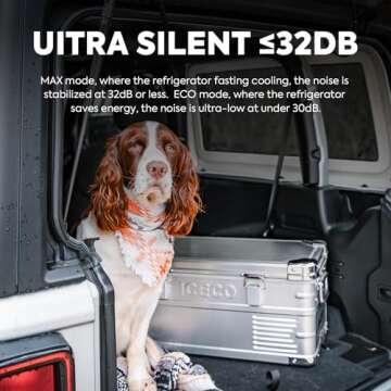 ICECO APL20 12 Volt Car Refrigerator, 21 Quart (20 Liter) Light Duty Aluminum 12V Car Fridge, SECOP Nano Compressor, -4℉~68℉, Car Freezer, 12/24V DC, 100-240V AC for Outdoor, Camping, RV, Truck, Boat