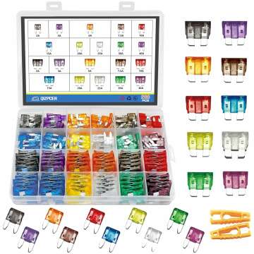Car Fuse Assortment Kit - 266 Pieces for All Vehicles