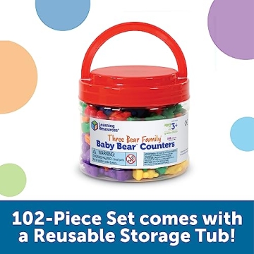 Learning Resources Baby Bear Counters - 102 Educational Pieces