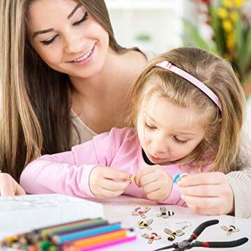 32 Pieces Bee Charm Pendants with Rhinestone, Honeybee Charms Pendants for Jewelry Making, DIY Craft, Earring, Necklace and Bracelet