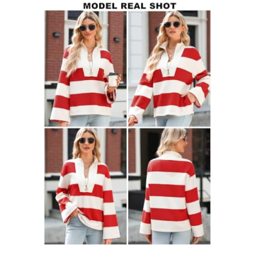 AlvaQ Colorblock Oversized Sweatshirt for Women