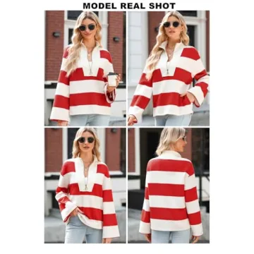 AlvaQ Colorblock Oversized Sweatshirt for Women