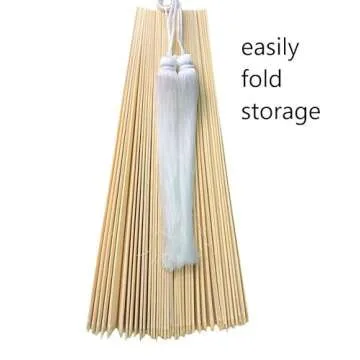 ChumDecor Bamboo Fan Wall Art for Boho Home Decor