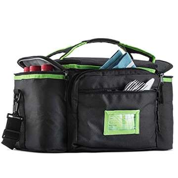 Insulated Lunch Bag - Outdoorwares Large Capacity Cooler Bag Durable, to Keep Foods and Drinks in The Right Temperature - Good for Travel, Picnic, Beach Hiking, Camping ETC.(Containers Not Included)