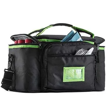 Insulated Lunch Bag - Outdoorwares Large Capacity Cooler Bag Durable, to Keep Foods and Drinks in The Right Temperature - Good for Travel, Picnic, Beach Hiking, Camping ETC.(Containers Not Included)