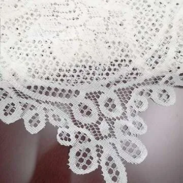 WUBODTI Lace Floral Tablecloth, 60'' x 90'' for Events