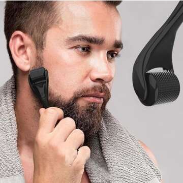 Lexi White Beauty Derma Roller Microneedle Roller For Face, Roller for Beard, Microneedling Roller | For Women and Men | Micro Needle Roller For Face Scalp Derma Stamp 0.25mm