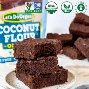 Let's Do Organic Coconut Flour â€“ For Baking, Wheat Flour Alternative, High in Fiber & Protein, Gluten Free, Non-GMO Project Verified, USDA Organic â€“ 16 Oz (Pack of 6)