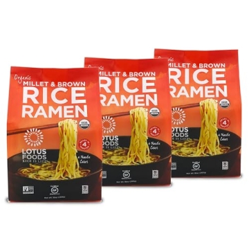 Organic Millet & Brown Rice Ramen Noodles for Healthy Cooking