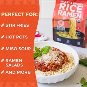 Organic Millet & Brown Rice Ramen Noodles for Healthy Cooking