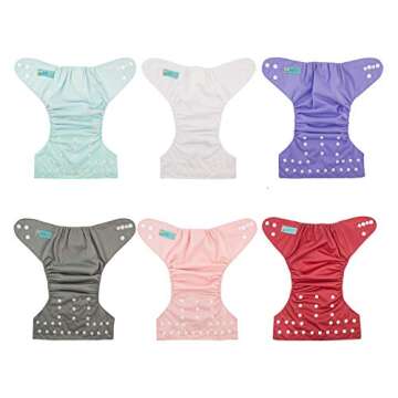 ALVABABY Adjustable Cloth Diapers - Stylish & Eco-Friendly